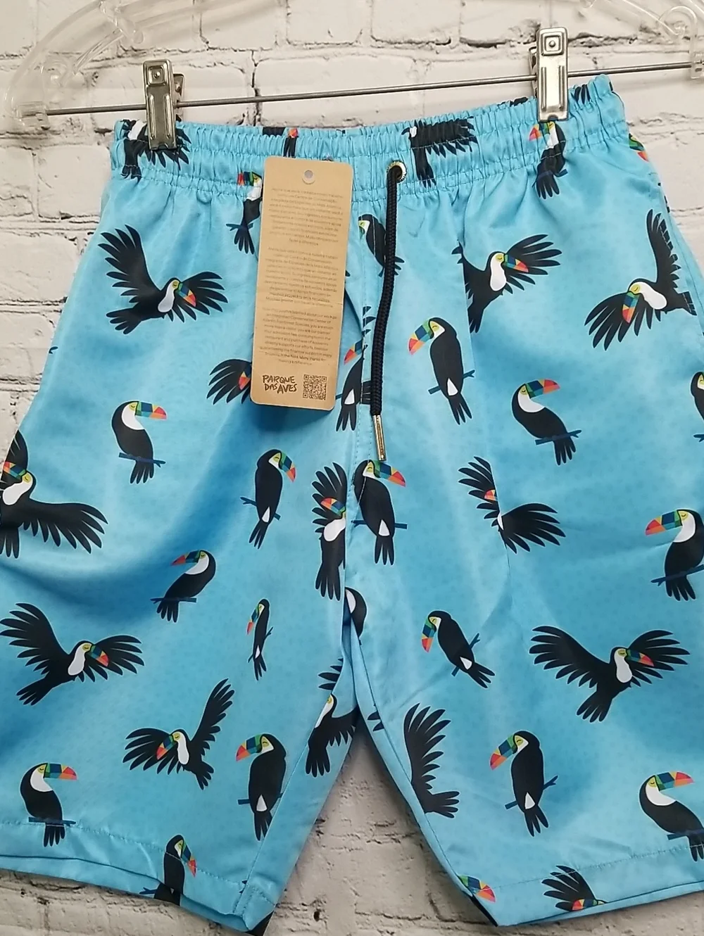 Energia Natural Youth Swim Trunks XLarge Blue Toucan NWT